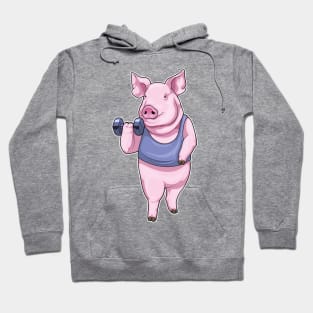 Pig Fitness Dumbbell Hoodie